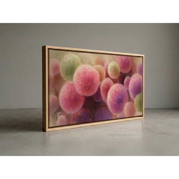 Dreamy Pastel Sphere Whimsical Bubble Nursery Wall Decor Unframed Paper Print
