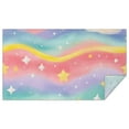 thumbnail image 1 of Dreamy Pastel Wave Pattern Rectangle Tablecloth 60"x102",Waterproof Polyester Rectangle Table Cloth, Wipeable Spillproof Polyester Tablecloth for Dining, Camping, Indoor and Outdoor, 1 of 6