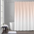 thumbnail image 1 of Dreamy Peach 36x72 Inches Waterproof Shower Curtain, Pink and White Gradient Bath Curtain Set with 12 Hooks Washable Shower Curtains for Bathroom Bathtub Decor, 1 of 9