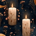 thumbnail image 1 of Dreamy Peel and Stick Wallpaper Vintage Candle Crescent Moons Wildflowers Wall Mural 17.7in x 9.8ft Self Adhesive Removable Wall Paper Renter Friendly Wallpaper for Bedroom Yoga Salon, 1 of 2