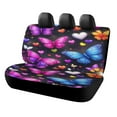thumbnail image 1 of Dreamy Purple Butterfly Pattern (19)-1 Car Rear Seat Covers,Bench Back Seat Cover , Easy to Install Universal Fit for Cars Trucks Vans And SUVs, 1 of 6