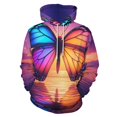 thumbnail image 1 of Dreamy Purple Butterfly Pattern 3d Sweatshirts Hoodie Fashion Casual Personality Men's Women Street Hoodie Pullovers Long Sleeve Comfortable Top, 1 of 6