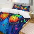 thumbnail image 1 of Dreamy Purple Butterfly Pattern (43)-2 Set Duvet Cover Themed Multicolor Polyester Bedding Set Duvet Cover for Twin Size, 1 of 6