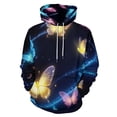 thumbnail image 1 of Dreamy Purple Butterfly Pattern (68)-2 Men's Women New Sweatshirt Hoodie Men's Plus Size Sweatshirt Hooded Sweatshirt 3d Printed Street Men's Cloth, 1 of 6