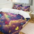 thumbnail image 1 of Dreamy Purple Butterfly Pattern (8)-1 Set Duvet Cover Bedding Set Duvet Cover Polyester Quilt Cover for Queen Size, 1 of 6