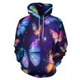 thumbnail image 1 of Dreamy Purple Butterfly Pattern Men's Women New Sweatshirt Hoodie Men's Plus Size Sweatshirt Hooded Sweatshirt 3d Printed Street Men's Cloth, 1 of 6