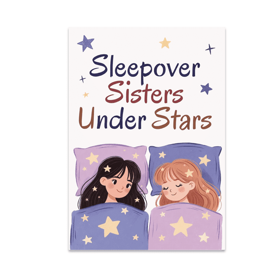 Dreamy Sister Wall Art - Sister Sleepover Decor - 13x19 Poster Print