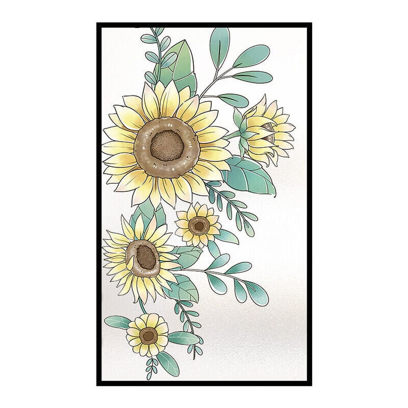 Dreamy Sky Art Painting Window Film Static Cling Froste Decal Sticker