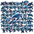 thumbnail image 1 of Dreamy Turtle Theme Stickers, Waterproof Turtle Theme Sticker for Water Bottle Laptop Phone Cases Planner Skateboard Luggage Helmet Party Favor Decor, Ideal for Adults Teens Teacher Rewards, 1 of 9