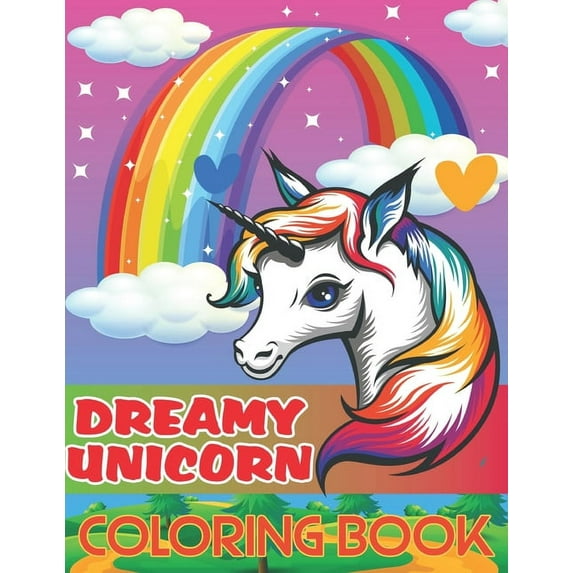 Dreamy Unicorn Coloring Book: Kids Activity Book By RR Graphics, (Paperback)
