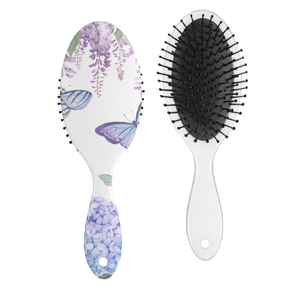 Dreamy Watercolor Butterfly Hair Brush - No-Pull Comfort Brushing, Lightweight & Durable Design