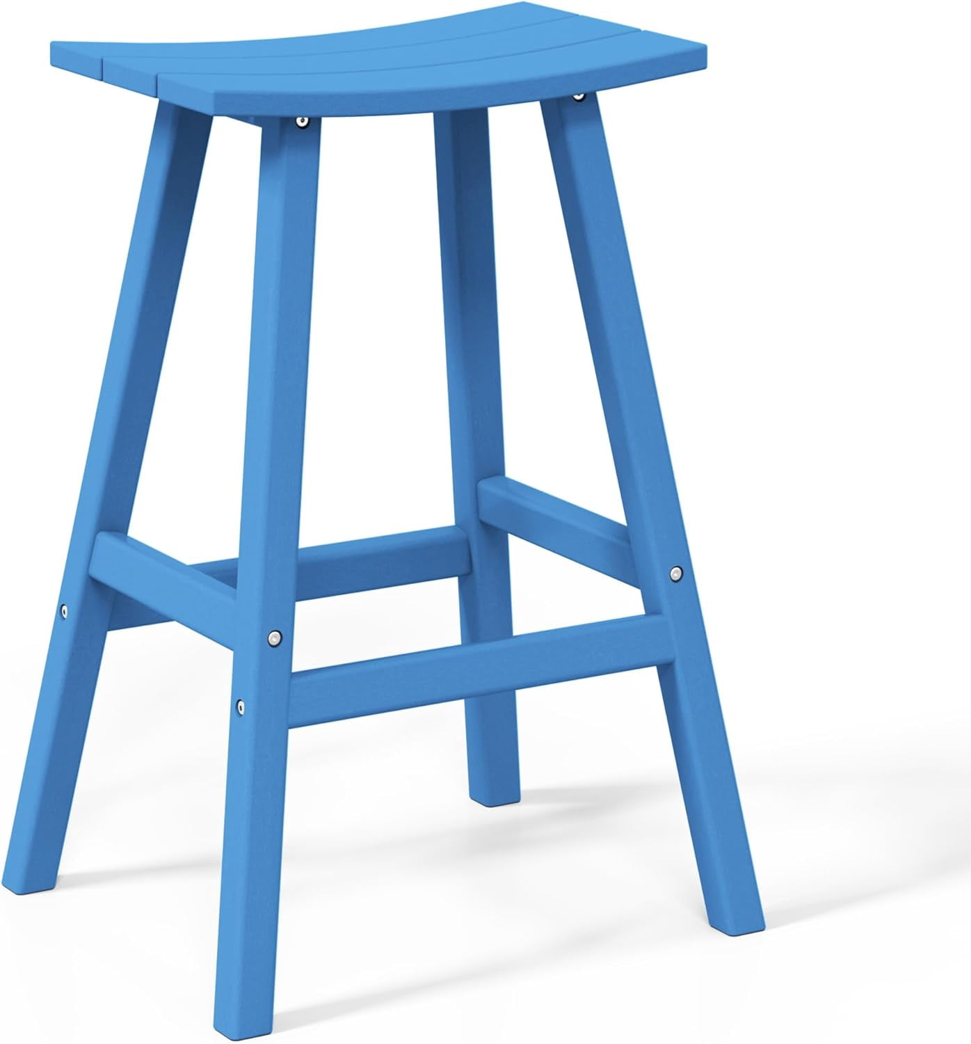 DreamyHM 29 Inch Outdoor Bar Stools, All Weather Resistant Poly Lumber ...