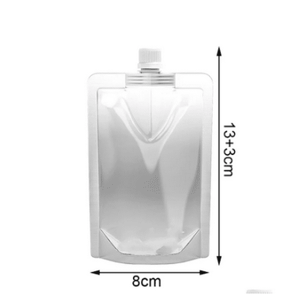 DreamyJuly 2pcs Concealable and Reusable Flask with Funnel, Plastic Liquor Bags for Sneaking Alcohol - Portable Flask Kit for Events