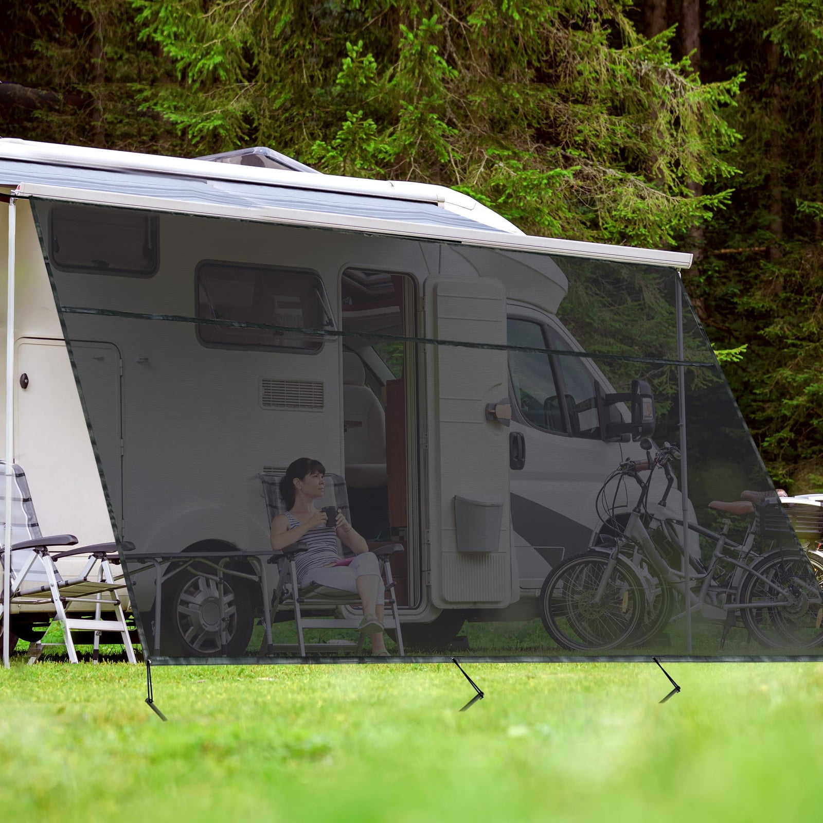 DreamyTrendy RV Awning Sun Shade Screen Sunshade 8' X 15' Mesh ...
