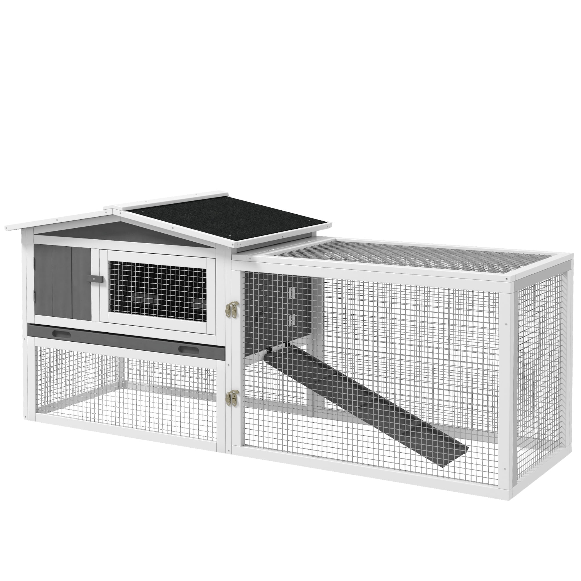 DreamyTrendy Rabbit Hutch 2 Story Bunny Cage Guinea Pig Cage Small Dreamytrendy rabbit hutch 2 story bunny cage guinea pig cage small