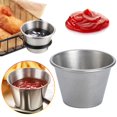 thumbnail image 1 of Dreamyjuly 304 Stainless Steel Dipping Bowl with Handle, Small Sauce Pot for Ketchup Vinegar, Western Restaurant Cooking and Serving Dish, B, 1 of 9