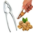 thumbnail image 1 of Dreamyjuly Stainless Crack Almond Walnut Filbert Nut Kitchen Sheller Clip Tool Clamp Plier Hazelnut, Nutcracker, Silver A, 2pcs, 1 of 6