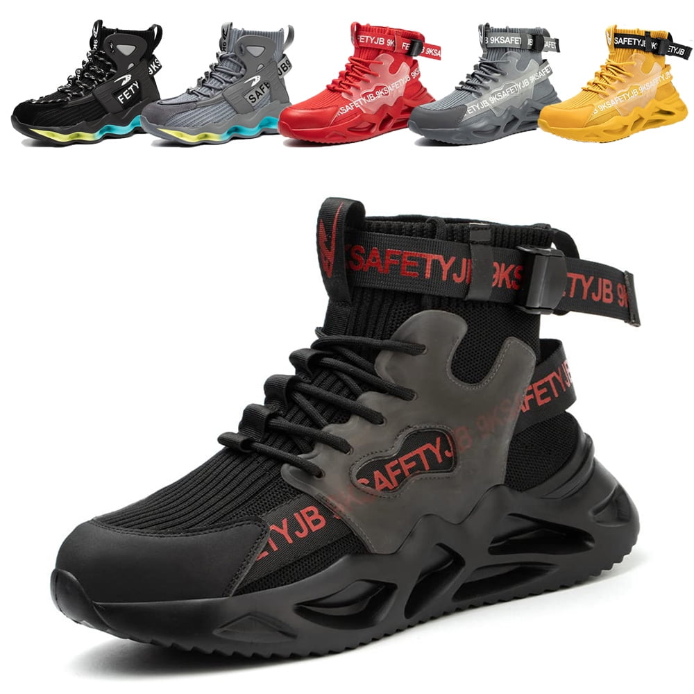 Drecage Indestructible Steel Toe Work Boots for Men Women Lightweight