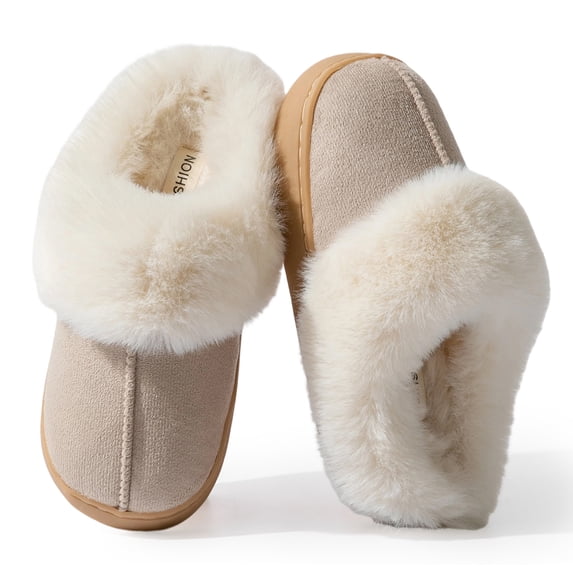 Drecage Kids Slippers Boys Girls Fuzzy House Slippers Soft Warm Bedroom Shoes