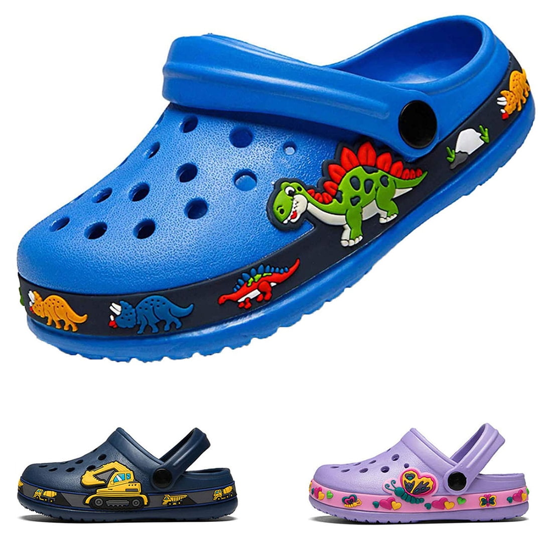 Drecage Toddler Boys Girls Cartoon Clogs Kids Slipon Garden Clogs