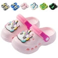 thumbnail image 1 of Drecage Toddler Boys Girls Cute Cartoon Clogs Kids Lightweight Garden Shoes Beach Pool Sandals, 1 of 6