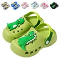 thumbnail image 1 of Drecage Toddler Boys Girls Cute Cartoon Clogs Kids Lightweight Garden Shoes Beach Pool Sandals, 1 of 6