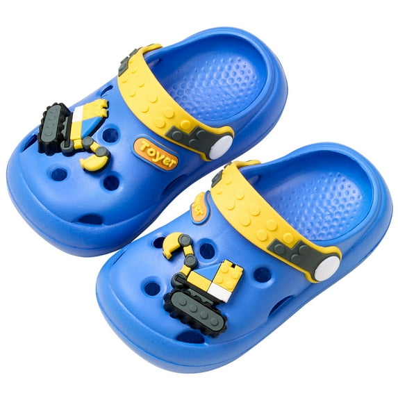Drecage Toddler Boys Girls Cute Cartoon Clogs Kids Lightweight Garden Shoes Beach Pool Sandals