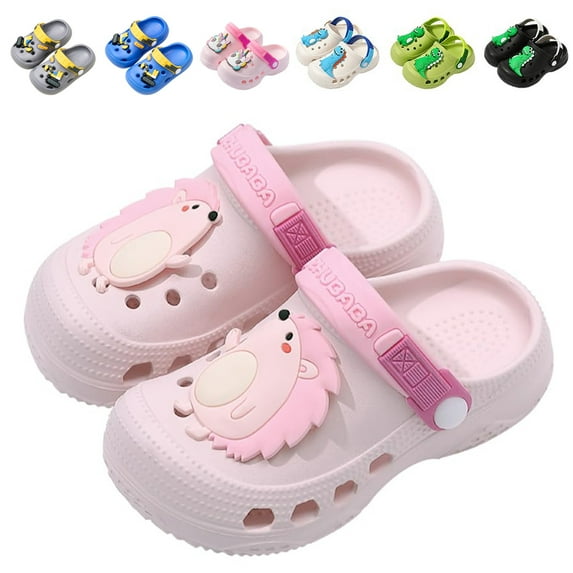 Drecage Toddler Boys Girls Cute Cartoon Clogs Kids Lightweight Garden Shoes Beach Pool Sandals