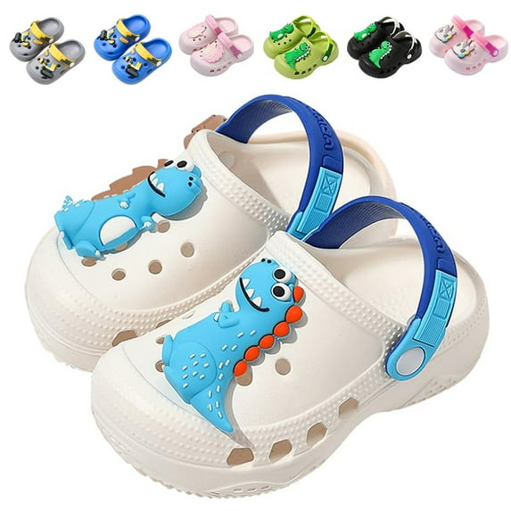 Drecage Toddler Boys Girls Cute Cartoon Clogs Kids Lightweight Garden Shoes Beach Pool Sandals