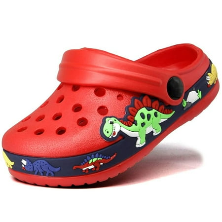 Drecage Toddler Boys Girls Cartoon Clogs Kids Lightweight Garden Shoes Beach Sandals