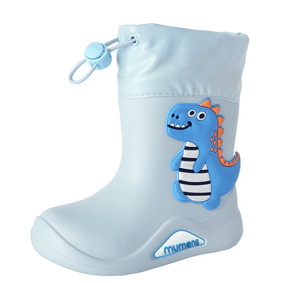 Drecage Toddler Boys Girls Rain Boots Kids Waterproof Lightweight Boots