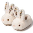 thumbnail image 1 of Drecage Toddler Boys Girls Slippers Kids Cute Bunny Plush Slippers Winter Warm House Shoes, 1 of 8