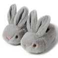 thumbnail image 1 of Drecage Toddler Boys Girls Slippers Kids Cute Bunny Plush Slippers Winter Warm House Shoes, 1 of 8
