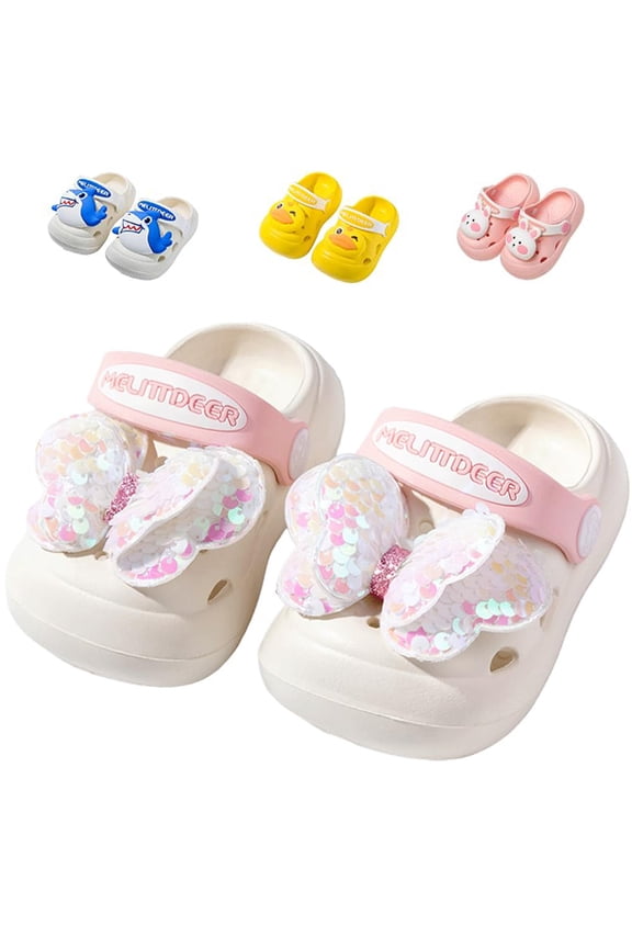 Toddler Boys Girls Cute Butterfly Clogs Kids Lightweight Garden Clogs Summer Beach Pool Sandals