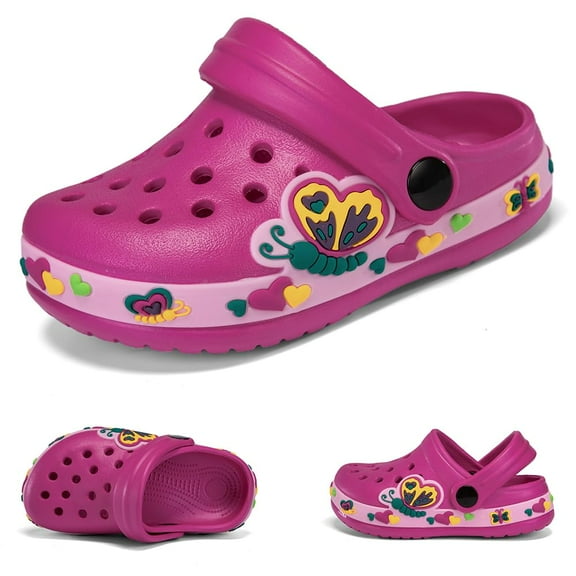 Drecage Toddler Garden Clogs Kids Beach Sandals for Boys and Girls