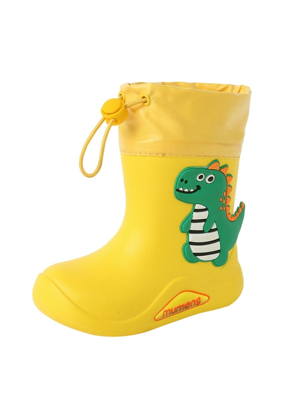 Toddler Boys Girls Rain Boots Kids Waterproof Lightweight Boots