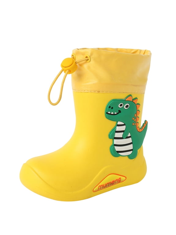 Toddler Boys Girls Rain Boots Kids Waterproof Lightweight Boots
