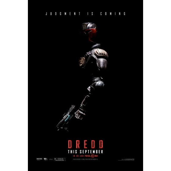 Dredd 3D Movie poster Metal Print 12"x16" Large Print on Metal 12x16 Square Adults Best Posters