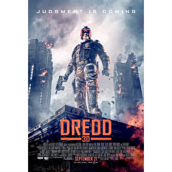 Dredd 3D Movie poster Metal Sign 8inx 12in Art Print on Metal 8x12 Square Adults Poster Time