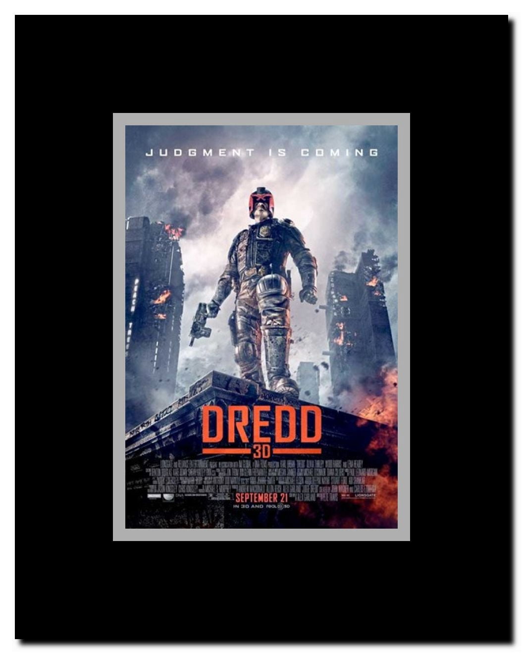 Dredd Framed Movie Poster