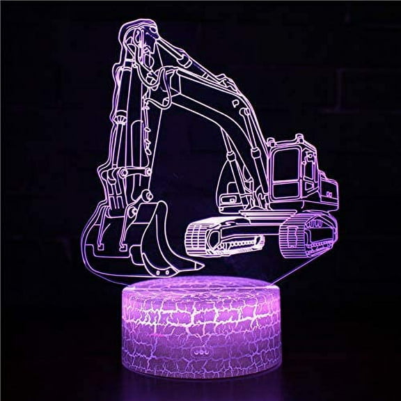 Dredge 3D Night Light 16 Color Change Lamp Acrylic Flat ABS Base USB Charger Home Decoration Toy Brithday Kid Children Gift