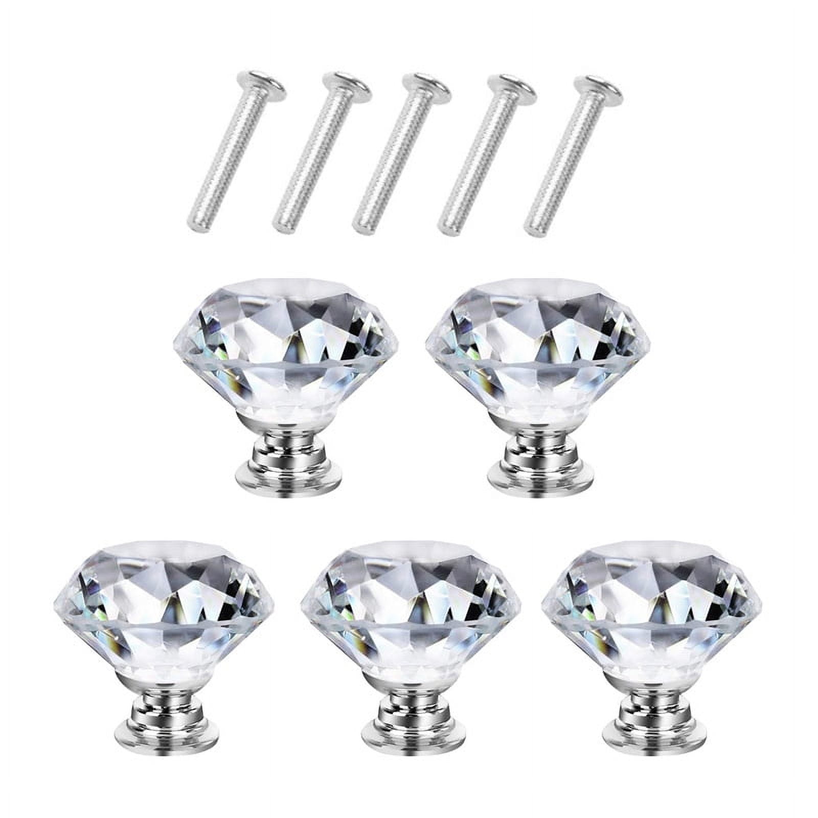 Dreeser Knobs Drawer Knobs Crystal Knobs Diamond Glass Knobs and Pull