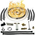 thumbnail image 1 of Dreffco Stainless Steel Fire Pit Burner Pan & Ring Pro Kit for Liquid Propane, 30-Inch Pan, 24-Inch Ring, 150,000 BTU Max, 1 of 10