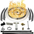 thumbnail image 1 of Dreffco Stainless Steel Fire Pit Burner Pan & Ring Pro Kit for Natural Gas, 22-Inch Pan, 18-Inch Ring, 150,000 BTU Max, 1 of 10