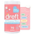 thumbnail image 1 of Dreft All Purpose Baby Cleaning Wipes, 70 Count, Safe on Baby Essentials, Surface Clean, 1 of 10