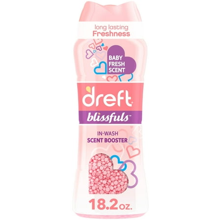 Dreft Baby Blissfuls Laundry Scent Booster Beads, Baby Fresh Scent, 18.2 oz