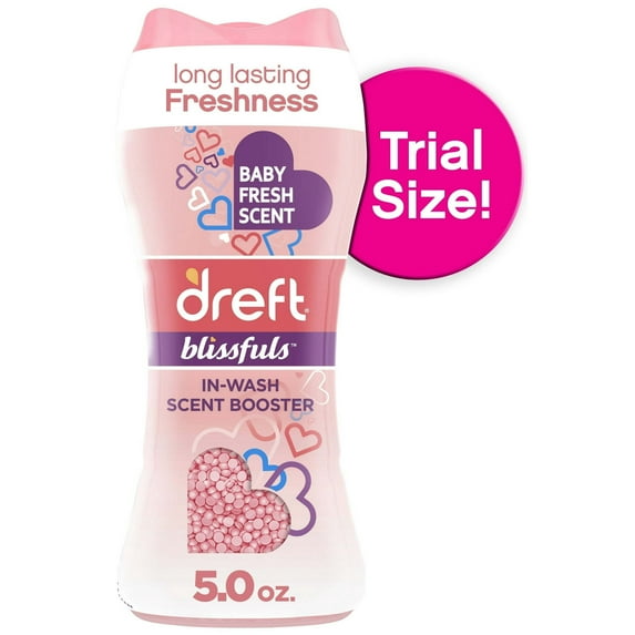 Dreft Baby Blissfuls Laundry Scent Booster Beads, Baby Fresh Scent, 5 oz (4 Pack)