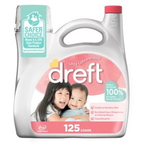 Dreft Baby Liquid Laundry Detergent, 125 loads, 170 fl. oz.pack of 2