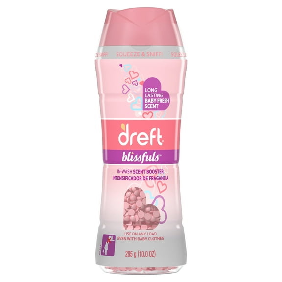 Dreft Blissfuls In-Wash Scent Booster Beads, Baby Fresh, 10 oz