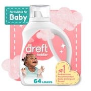 Dreft Liquid Laundry Detergent for Toddlers, Tackles 100% of Common Toddler Stains, 84 fl oz, 64 Loads
